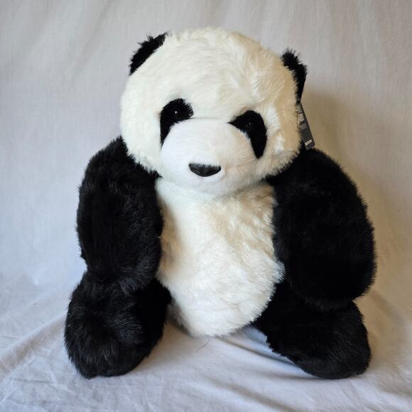 Hugs Baby Plush Toy Panda Bear Black White 15.75" x 15.75" x 13" NWT - Picture 1 of 16